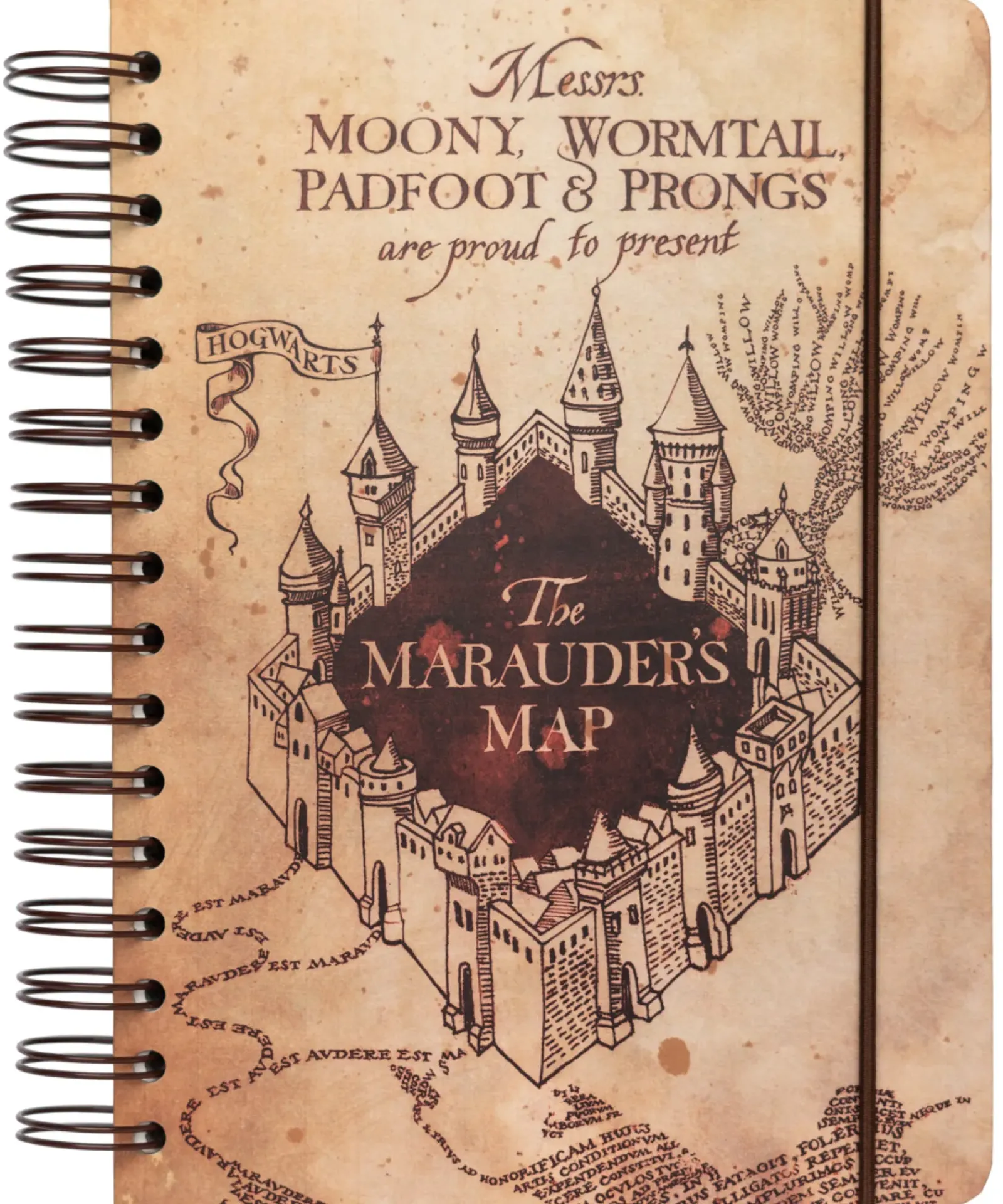 Harry Potter Cadernos E Blocos > Caderno A5 Bullet - The Marauder's Map