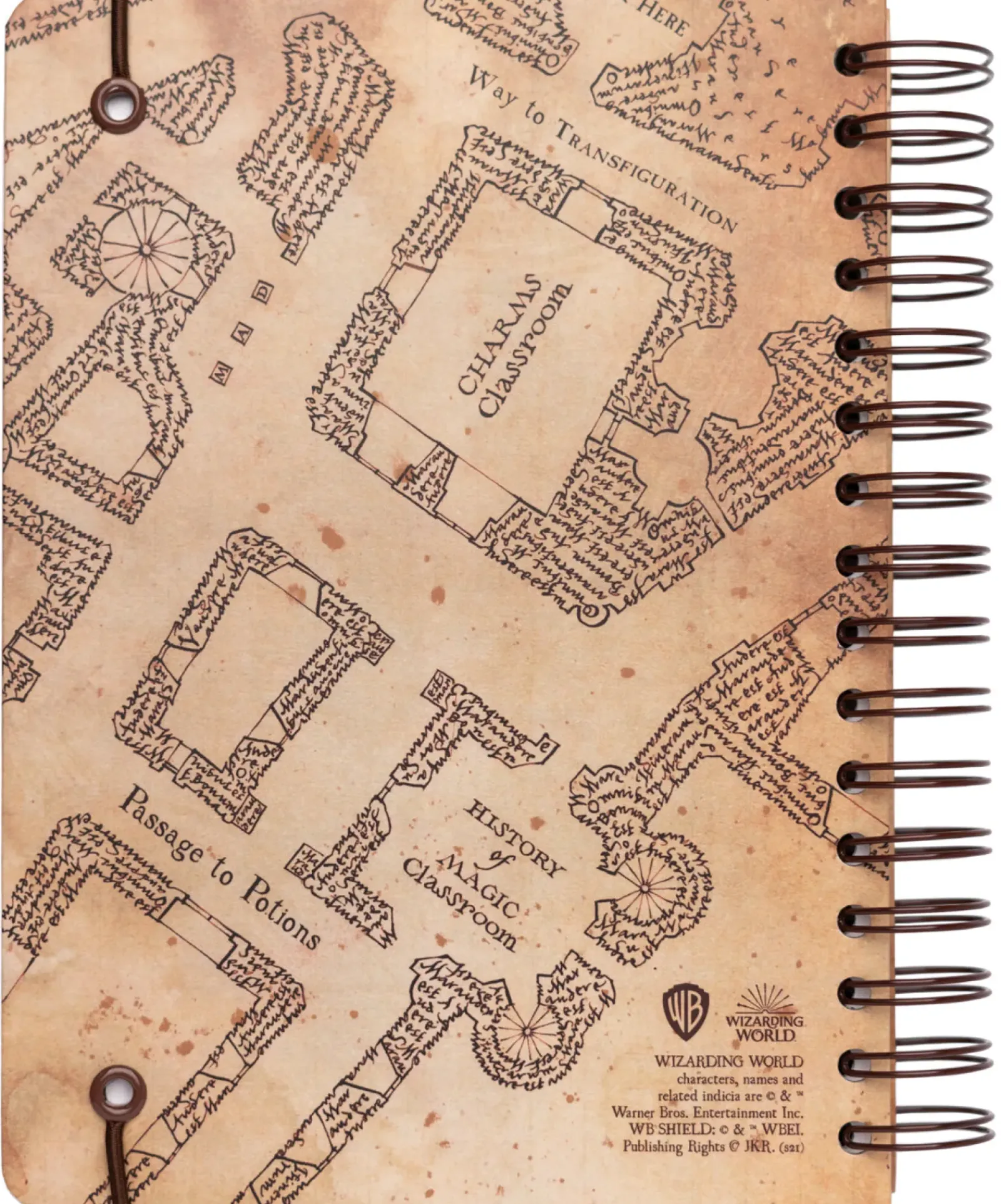 Harry Potter Cadernos E Blocos > Caderno A5 Bullet - The Marauder's Map