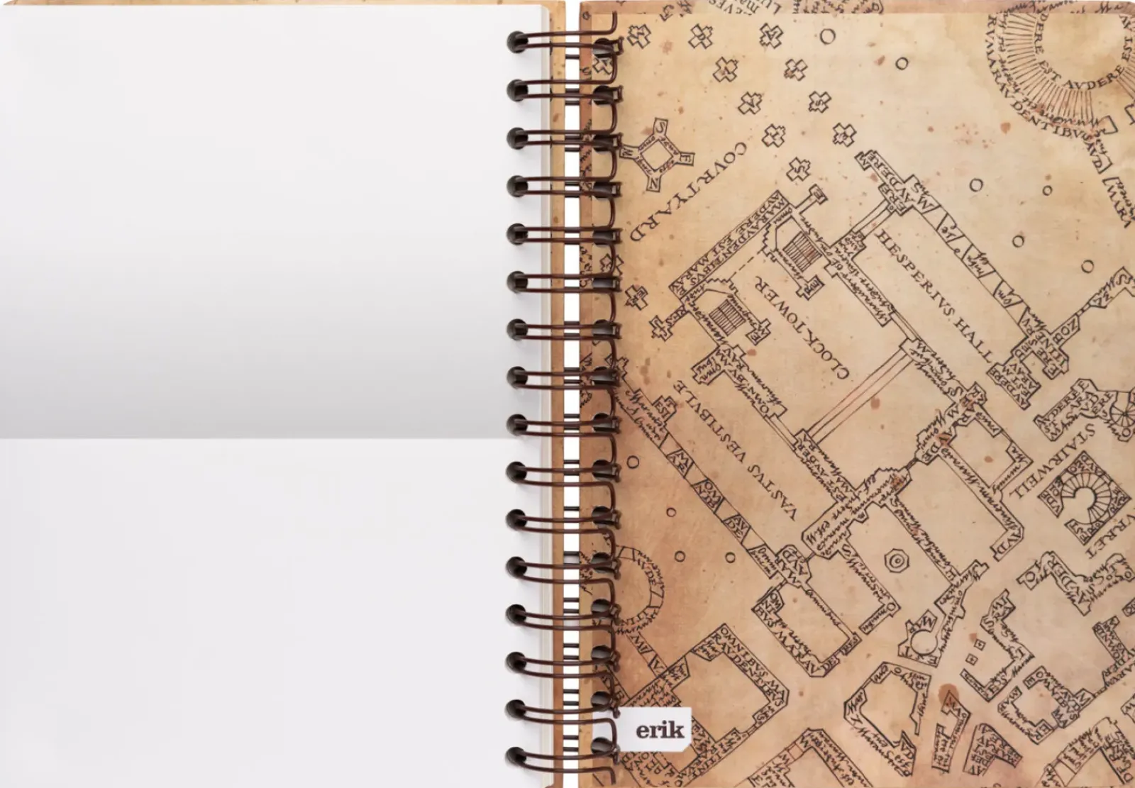 Harry Potter Cadernos E Blocos > Caderno A5 Bullet - The Marauder's Map