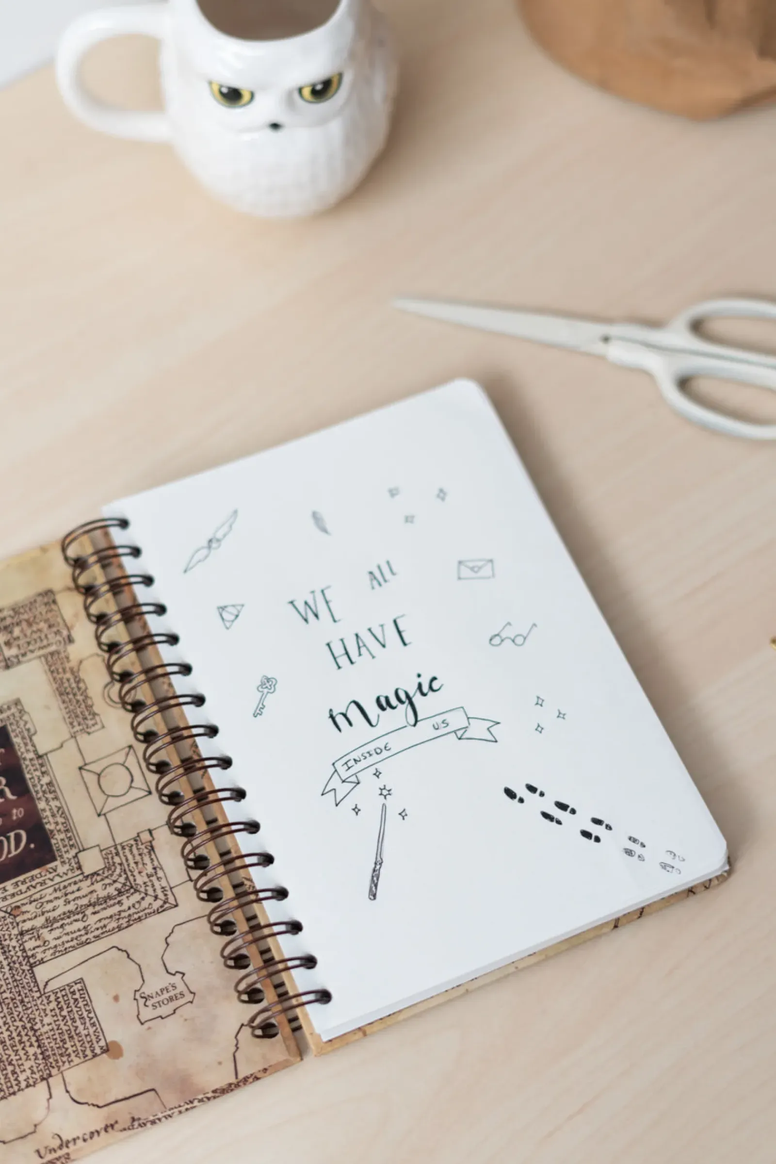 Harry Potter Cadernos E Blocos > Caderno A5 Bullet - The Marauder's Map