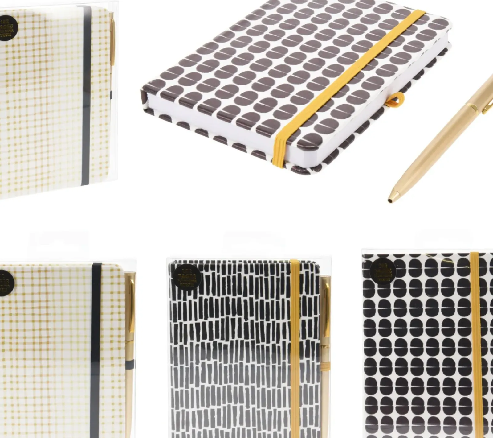 Clearance Heyou Caderno A5 com Caneta - B&W Sortido