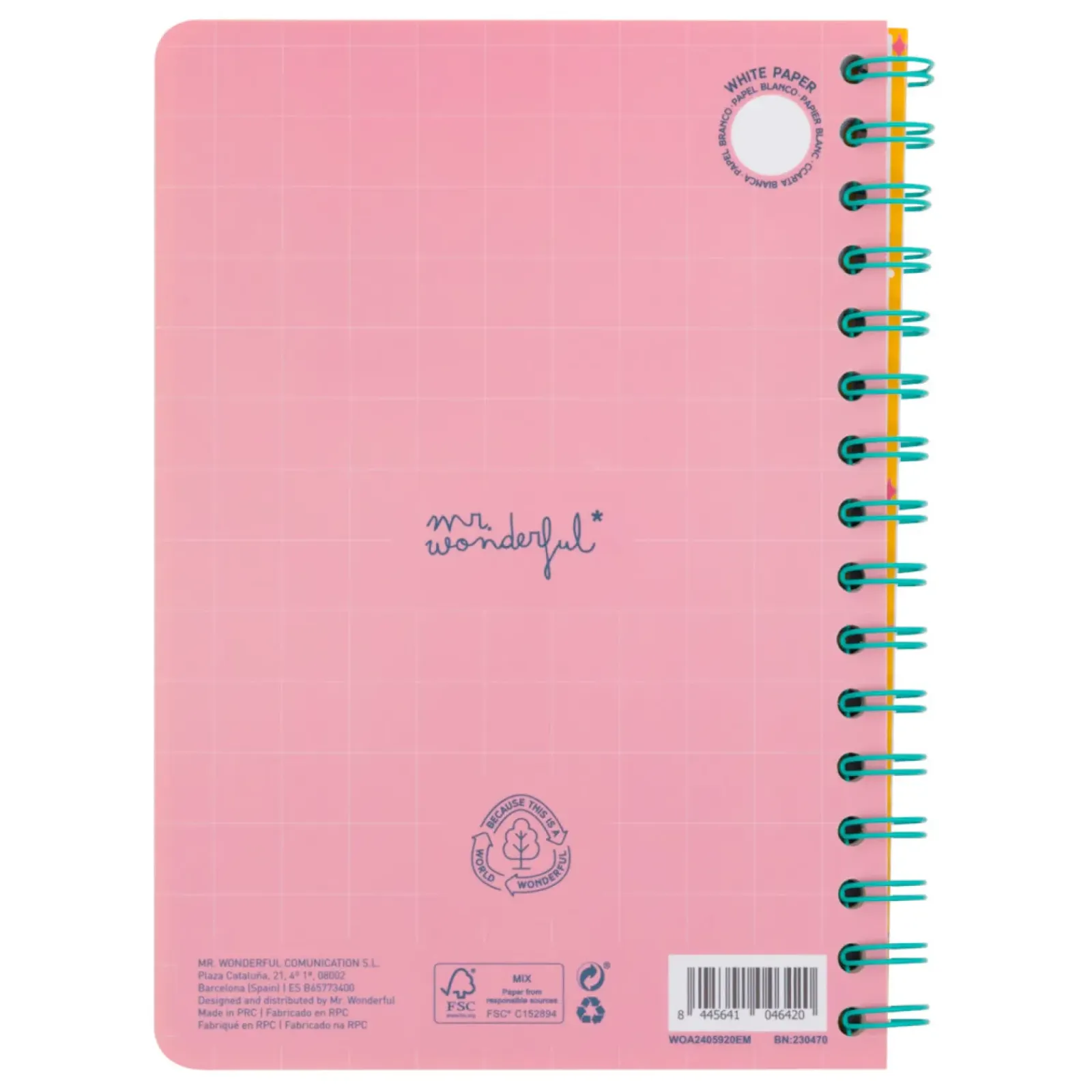 Mr. Wonderful Cadernos E Blocos > Caderno A5 3D - All The Amazing Things