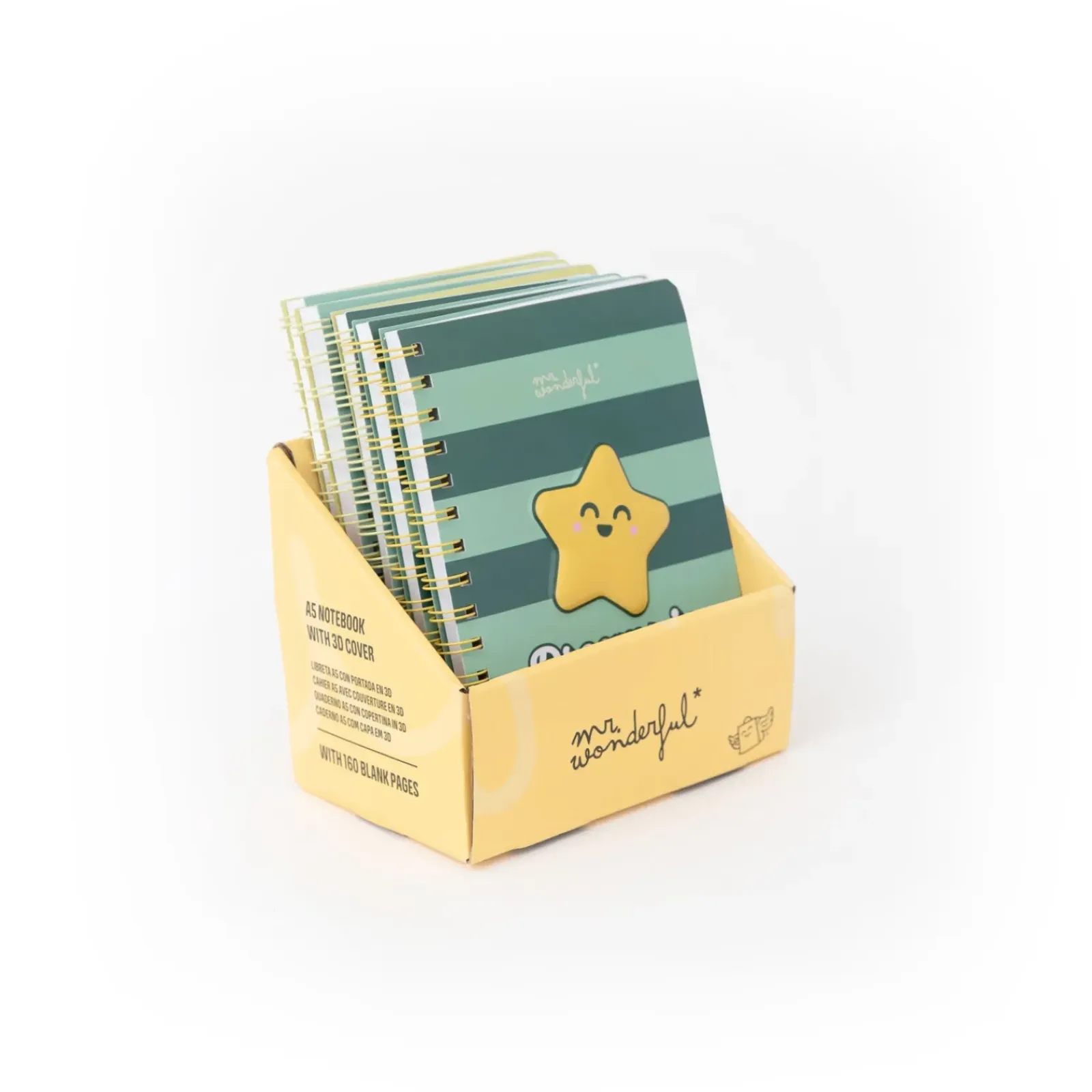 Clearance Mr Wonderfull Caderno A5 3D - Estrela