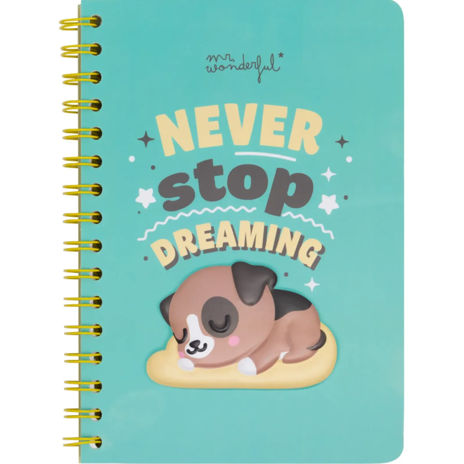 Best Mr. Wonderful Caderno A5 3D - Never Stop Dreaming