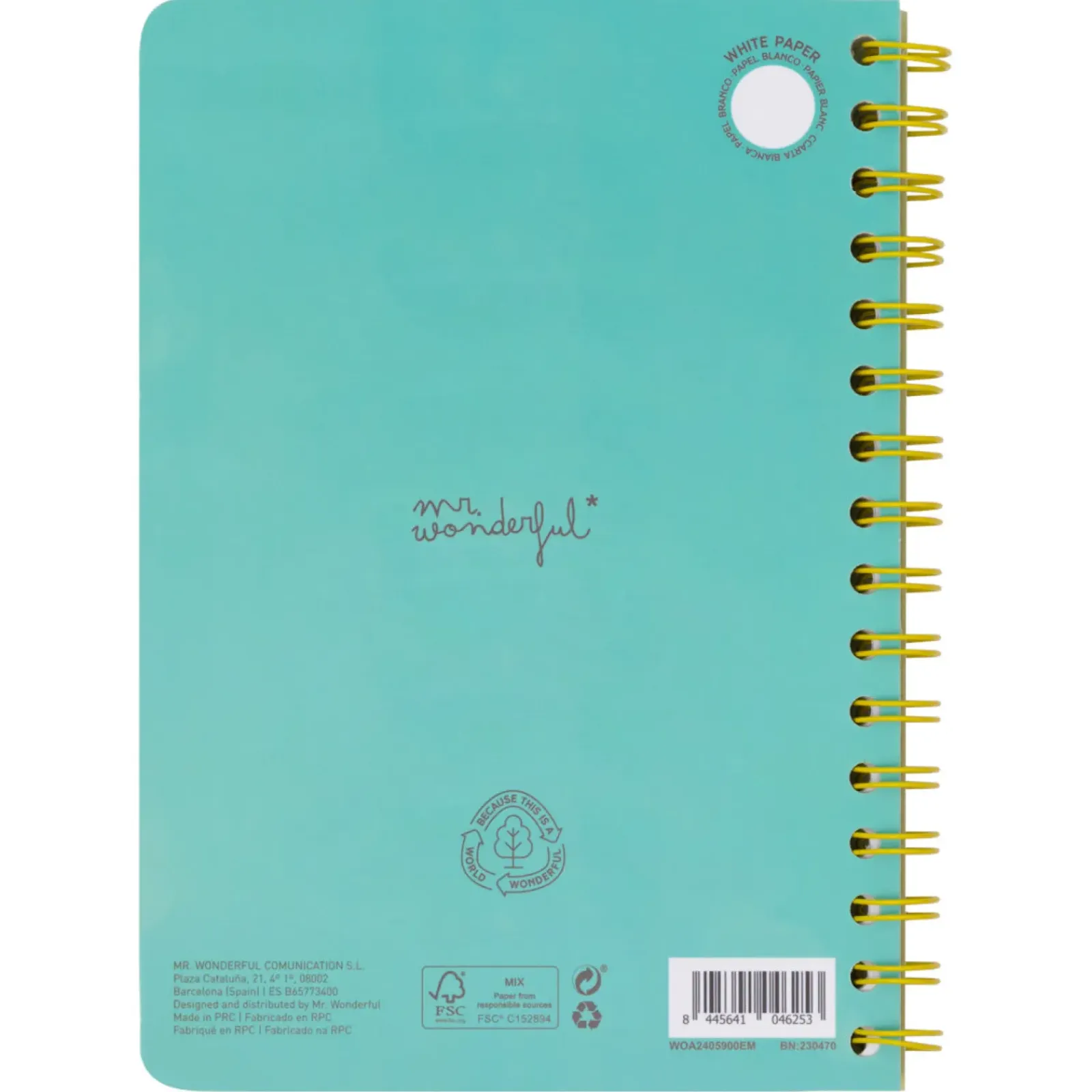 Best Mr. Wonderful Caderno A5 3D - Never Stop Dreaming