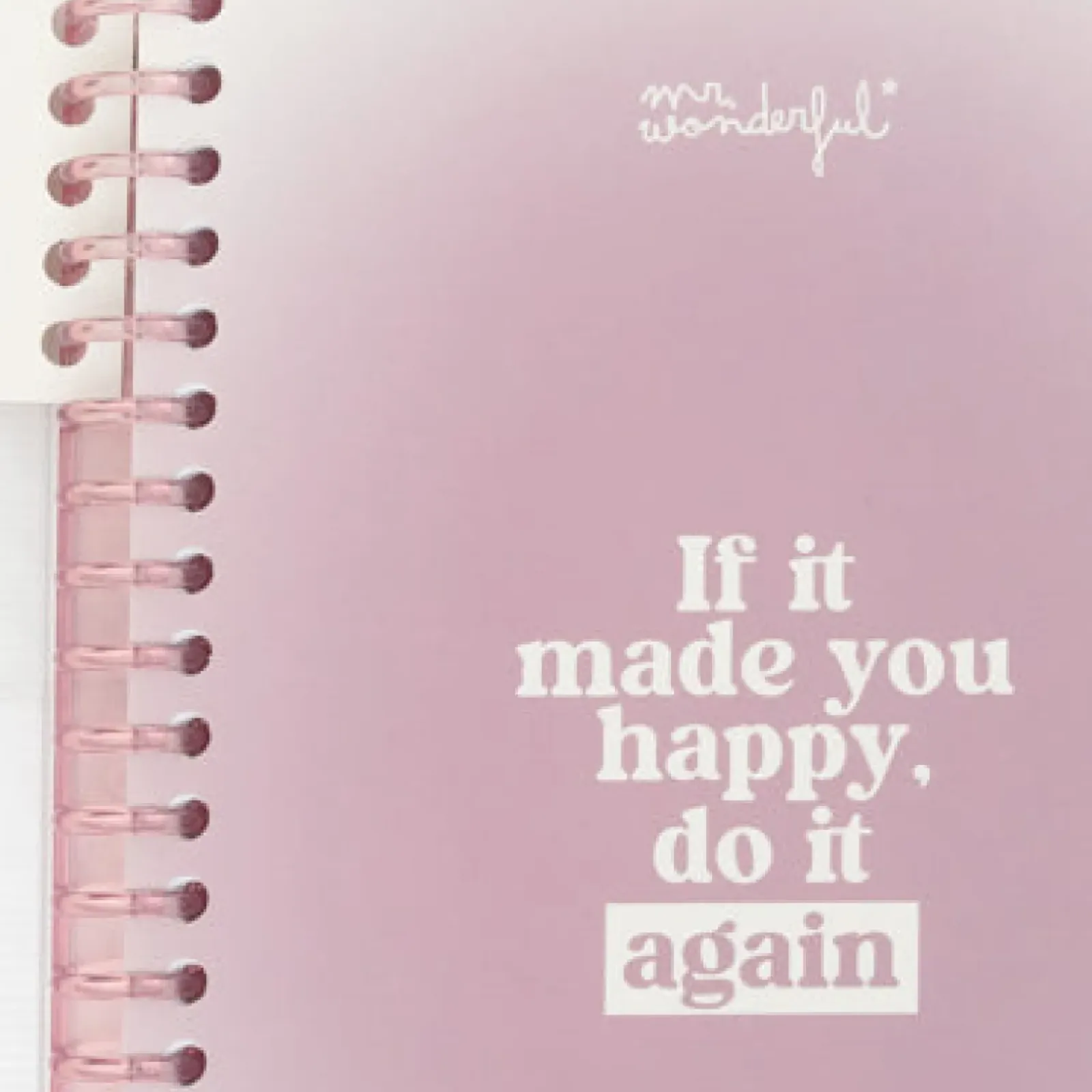 Sale Mr. Wonderful Caderno A5 - Do It Again