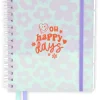 Sima Caderno A5 Espiral - 4 Em 1 Happy Days