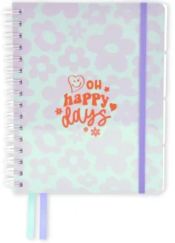 Sima Caderno A5 Espiral - 4 Em 1 Happy Days