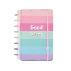 Caderno Inteligente Cadernos E Recargas|Cadernos De Disco > Caderno A5 Good Vibes By Indy