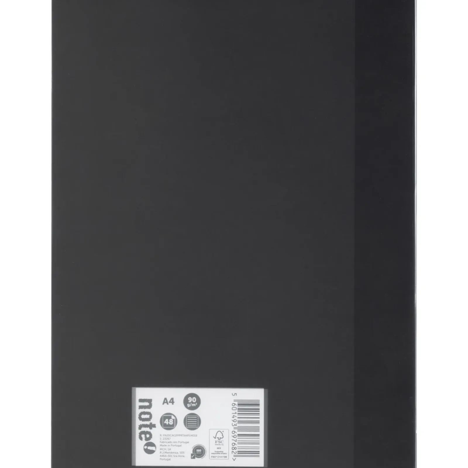 Online Note! Caderno Agrafado A4 Flex 48 Folhas 90G Pautado Preto
