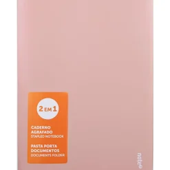 Note! Cadernos E Recargas > Caderno Agrafado A4 48 Folhas 2Em1 Pastel