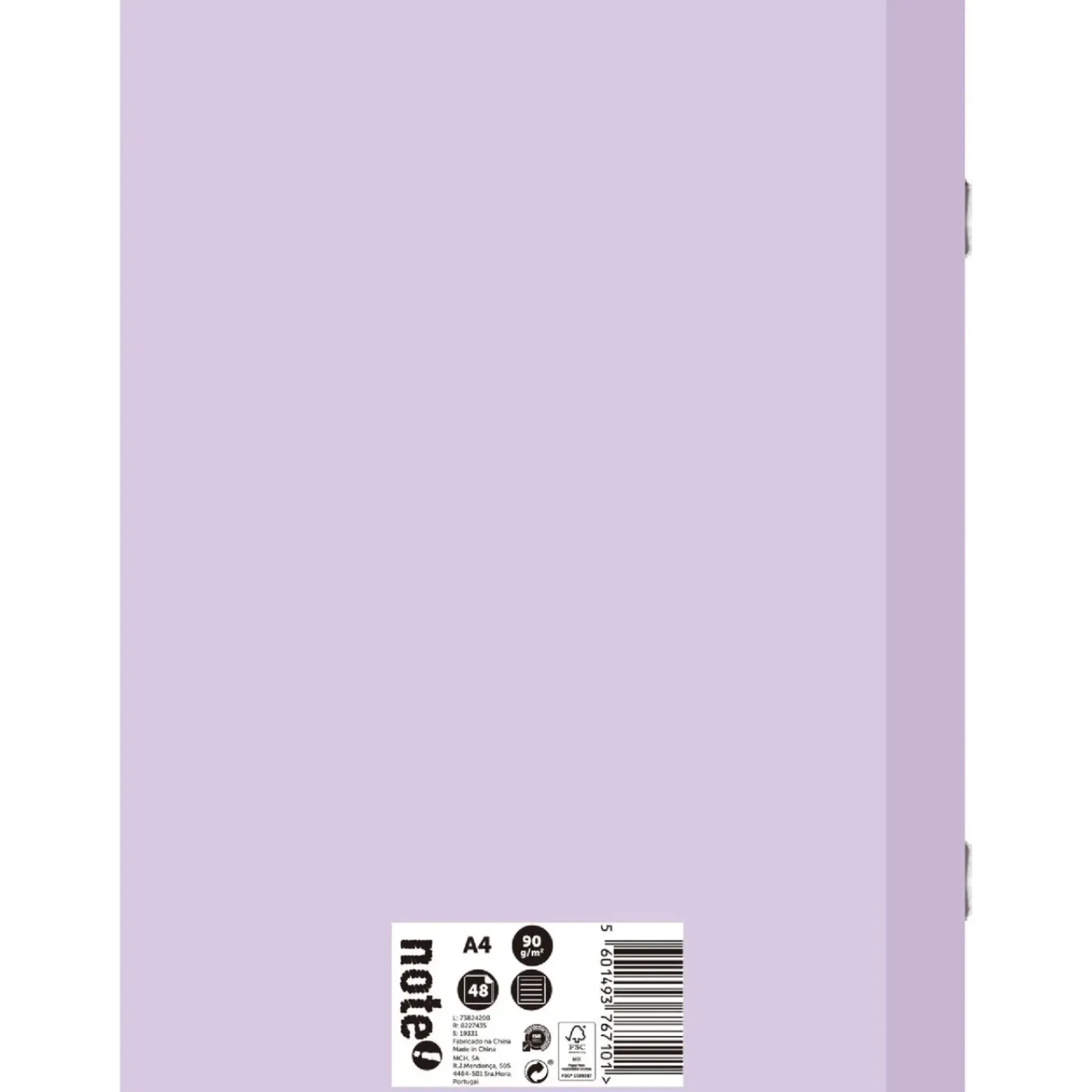 Hot Note! Caderno Agrafado A4 48 Folhas 90Gr Pautado Pastel