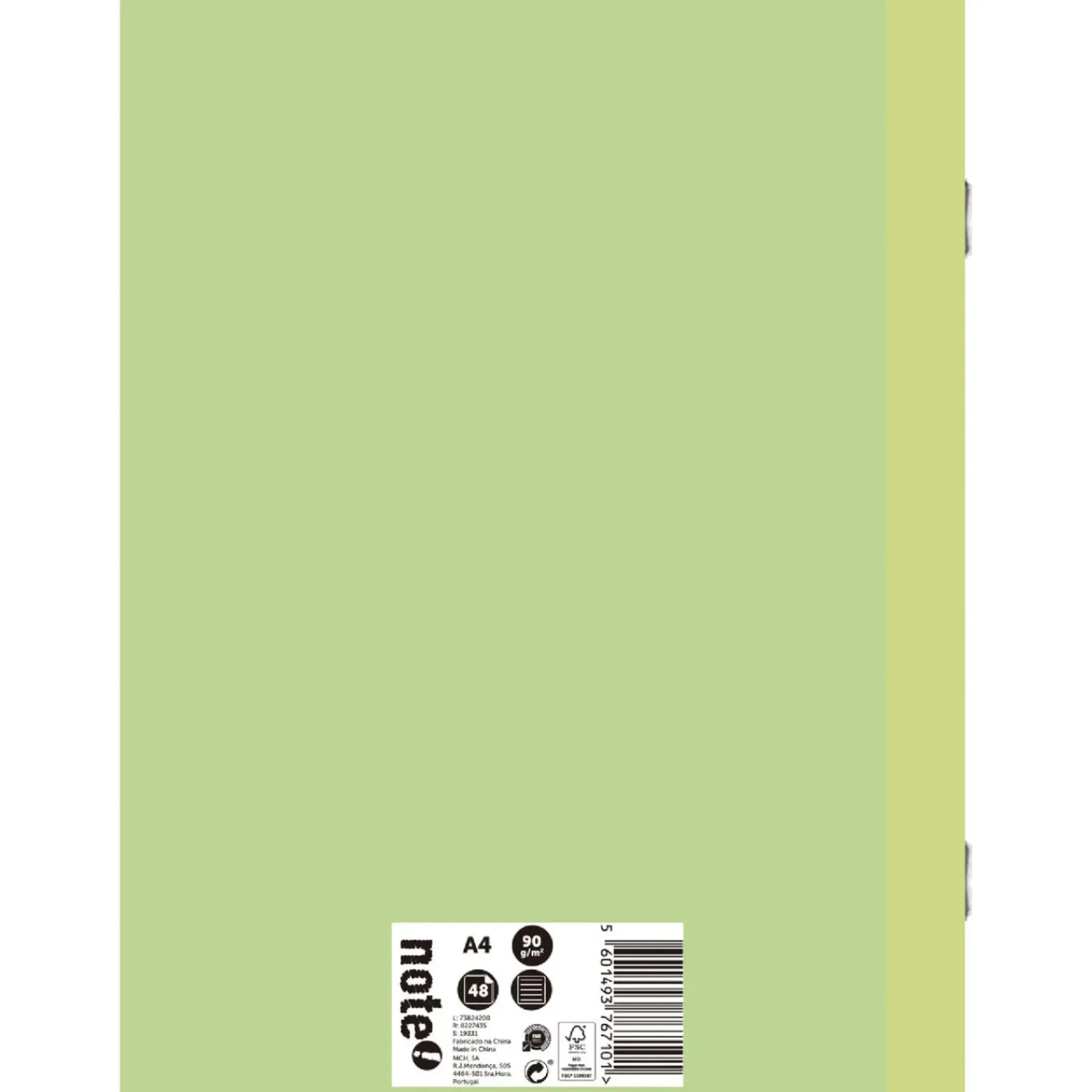 Hot Note! Caderno Agrafado A4 48 Folhas 90Gr Pautado Pastel