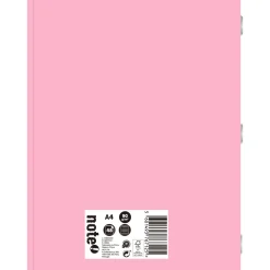 Note! Caderno Agrafado A4 48 Folhas Pautado 2Em1 Pastel