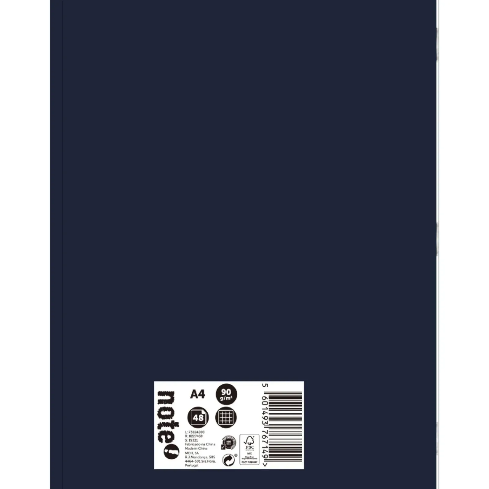 Note! Cadernos E Recargas > Caderno Agrafado A4 48 Folhas Quadriculado 2Em1