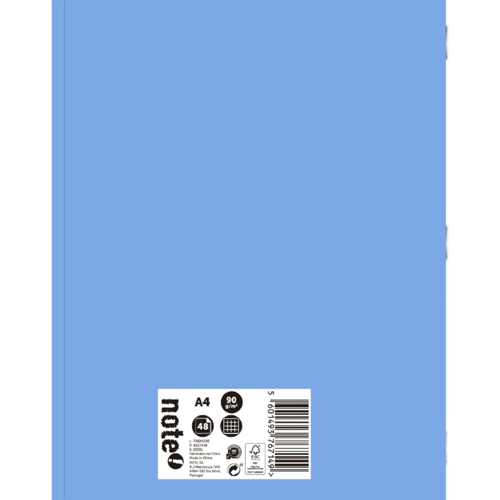 Note! Cadernos E Recargas > Caderno Agrafado A4 48 Folhas Quadriculado 2Em1