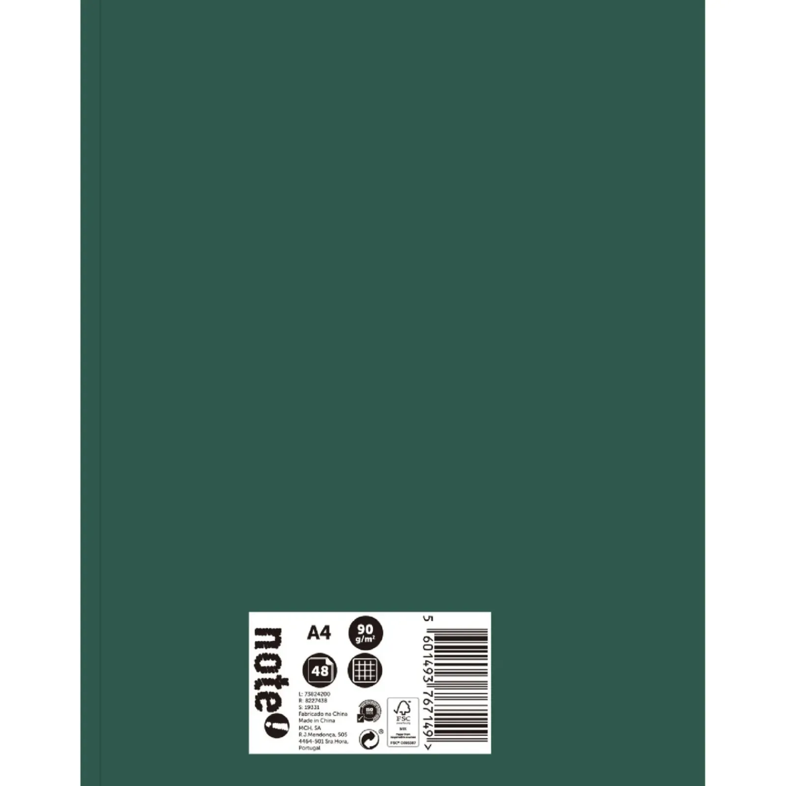 Note! Cadernos E Recargas > Caderno Agrafado A4 48 Folhas Quadriculado 2Em1