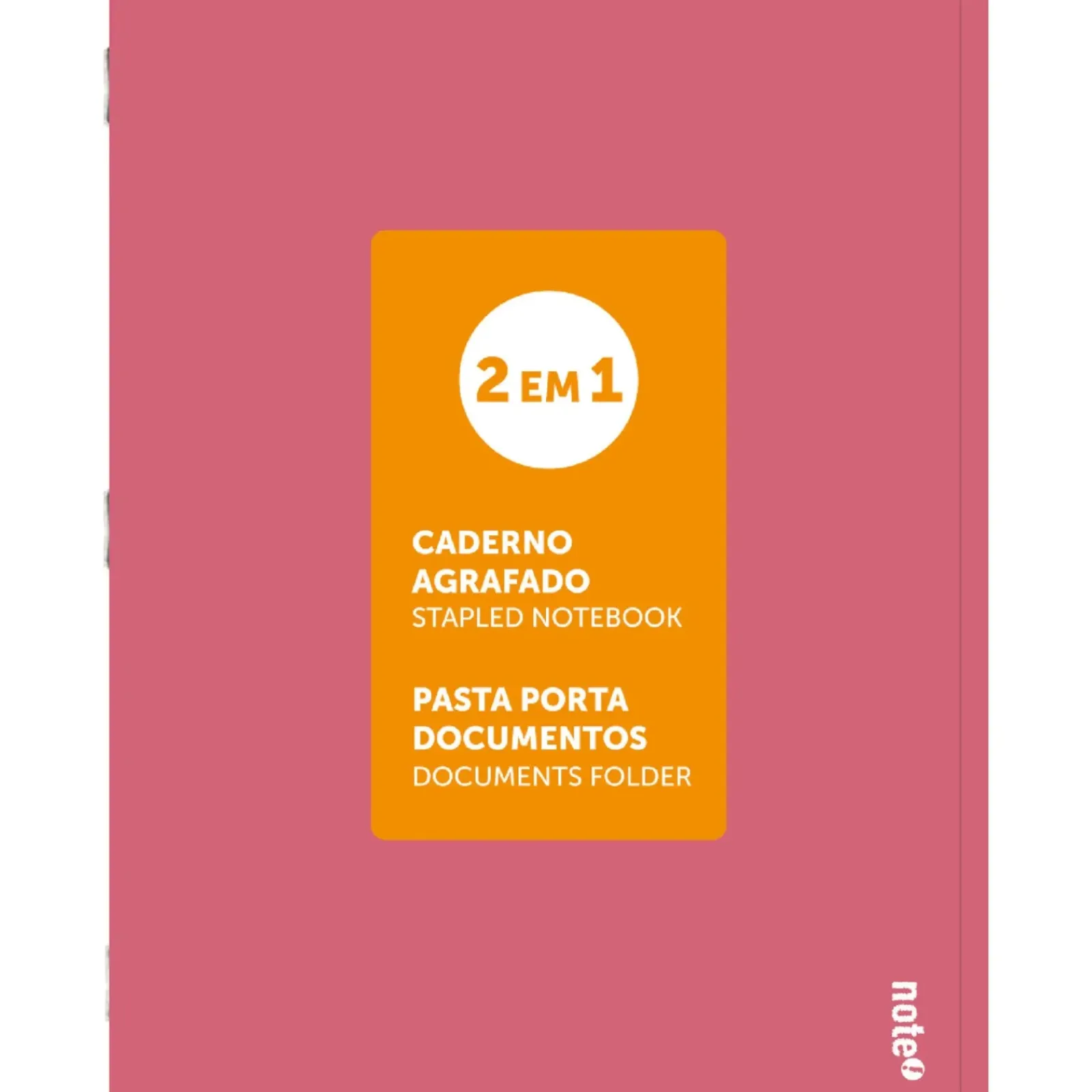 Note! Cadernos E Recargas > Caderno Agrafado A4 48 Folhas Quadriculado 2Em1