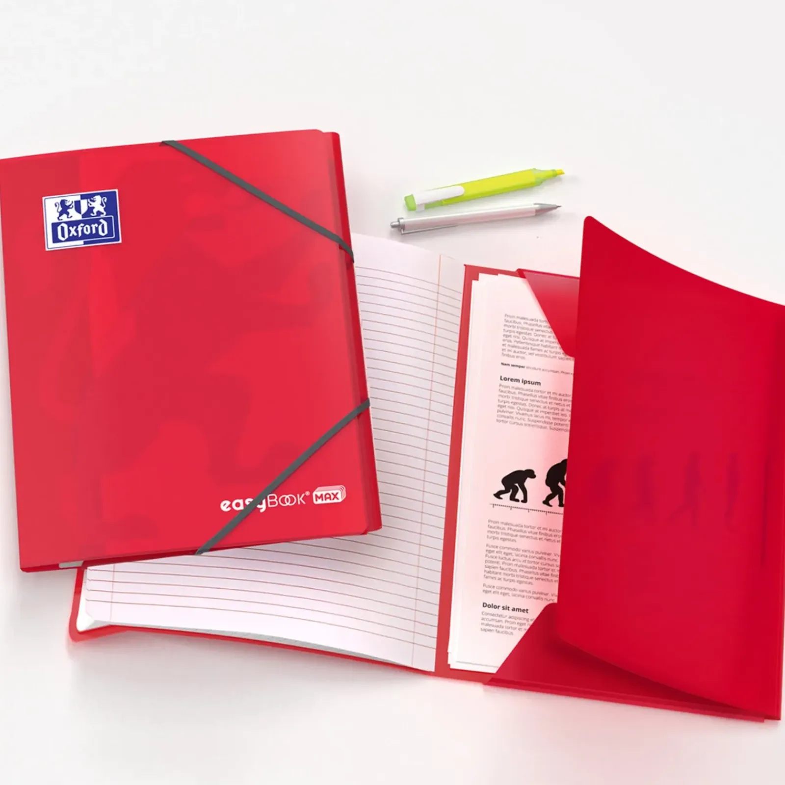 Oxford Papel De Impressão > Caderno Agrafado A4 Pautado Easybook Maxi