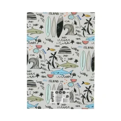 Note! Cadernos E Recargas > Caderno Agrafado A4 Preto 40 Folhas 60G Beach/Retro