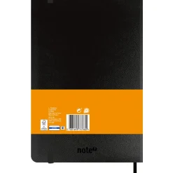 Note! Cadernos E Recargas > Caderno Agrafado B5 Capa dura com Elástico Liso Preto