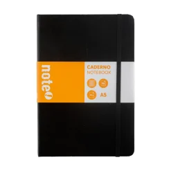 Note! Cadernos E Recargas > Caderno Agrafado com Elástico A5 Quadriculado