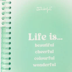 Mr. Wonderful Cadernos E Blocos > Caderno A5 - Life Is Beautiful