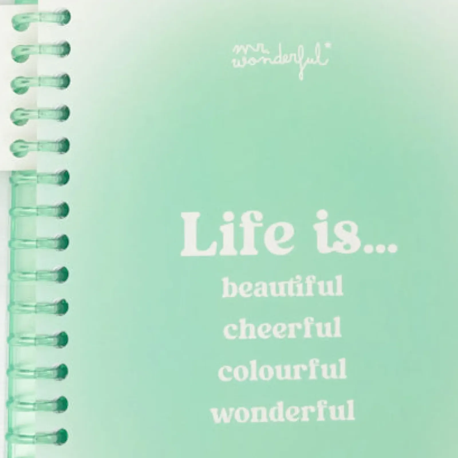 Mr. Wonderful Cadernos E Blocos > Caderno A5 - Life Is Beautiful