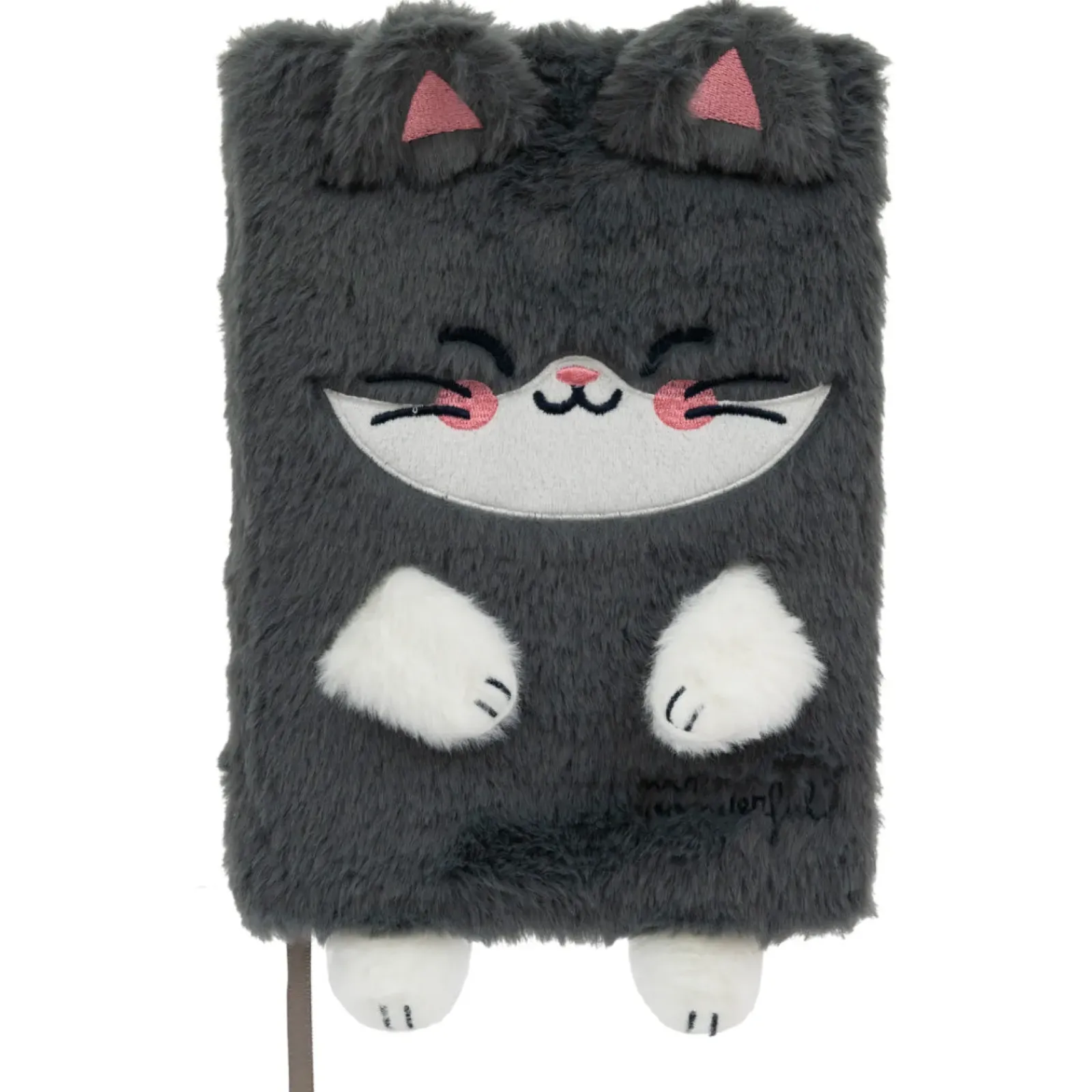 Mr. Wonderful Cadernos E Blocos > Caderno A5 Peluche - Gato