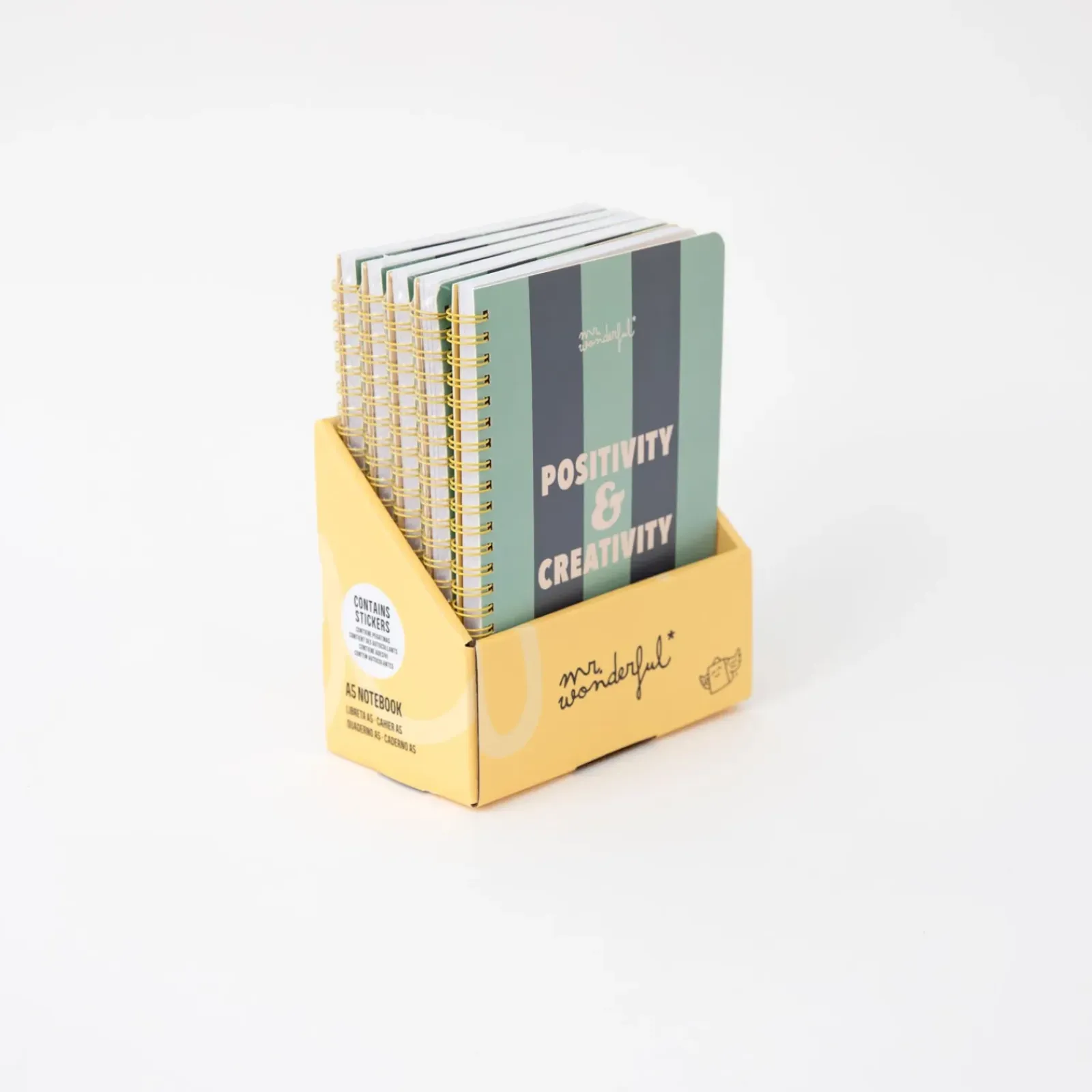 Mr Wonderfull Cadernos E Blocos > Caderno A5 - Positivity & Creativity