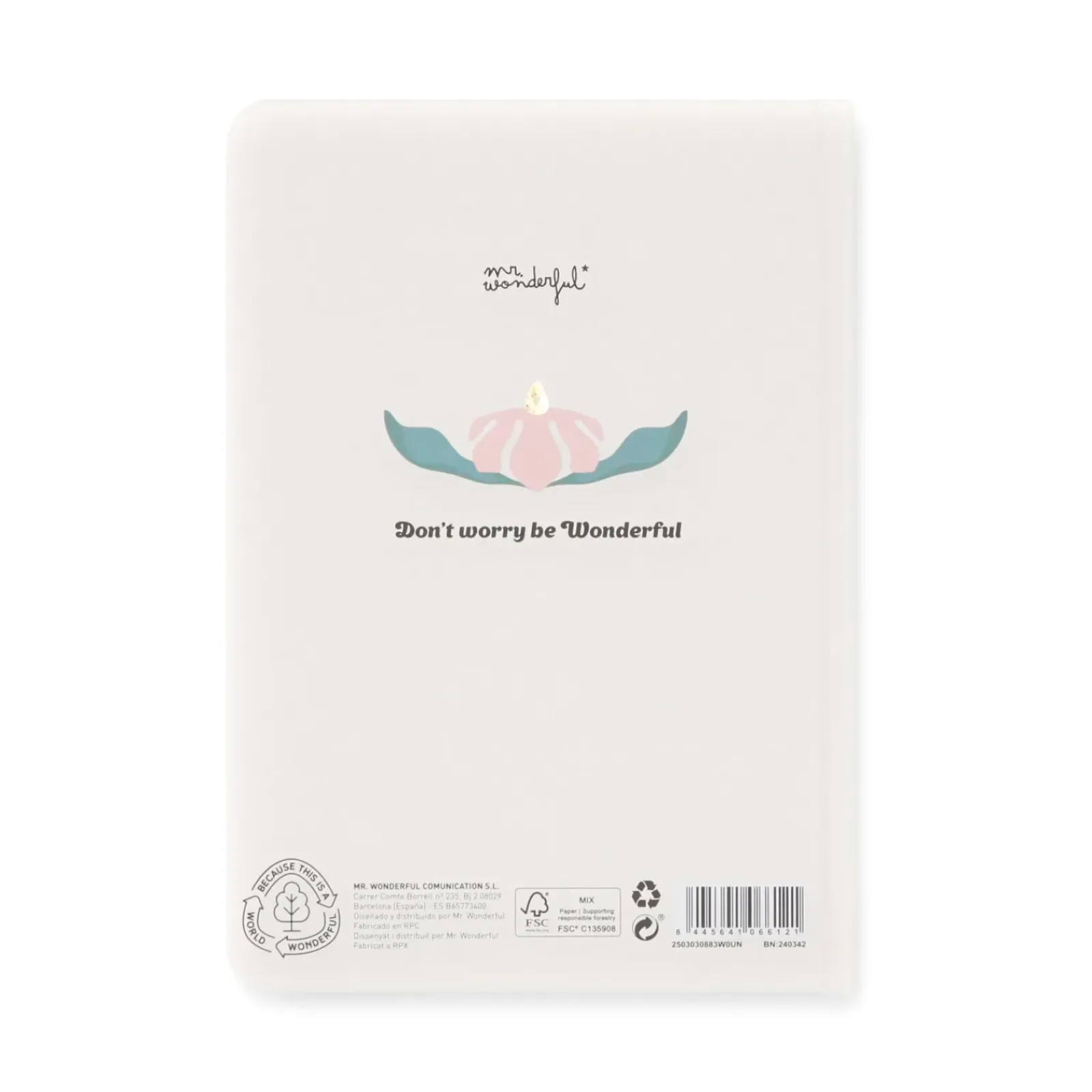 Discount Mr Wonderfull Caderno A5 - Print Flores