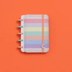 Caderno Inteligente Cadernos E Recargas|Cadernos De Disco > Caderno Arco-Íris Pastel