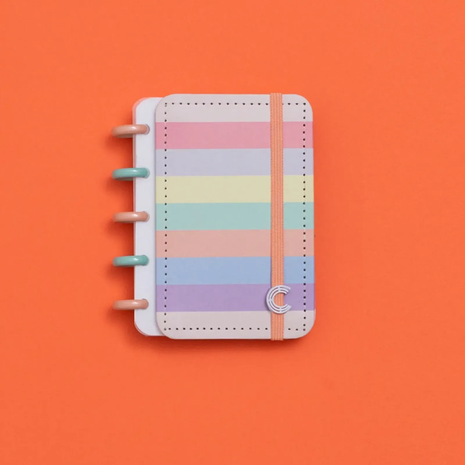 Caderno Inteligente Cadernos E Recargas|Cadernos De Disco > Caderno Arco-Íris Pastel