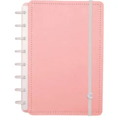 Caderno Inteligente Cadernos E Recargas|Cadernos De Disco > Caderno A5 Rosa Pastel