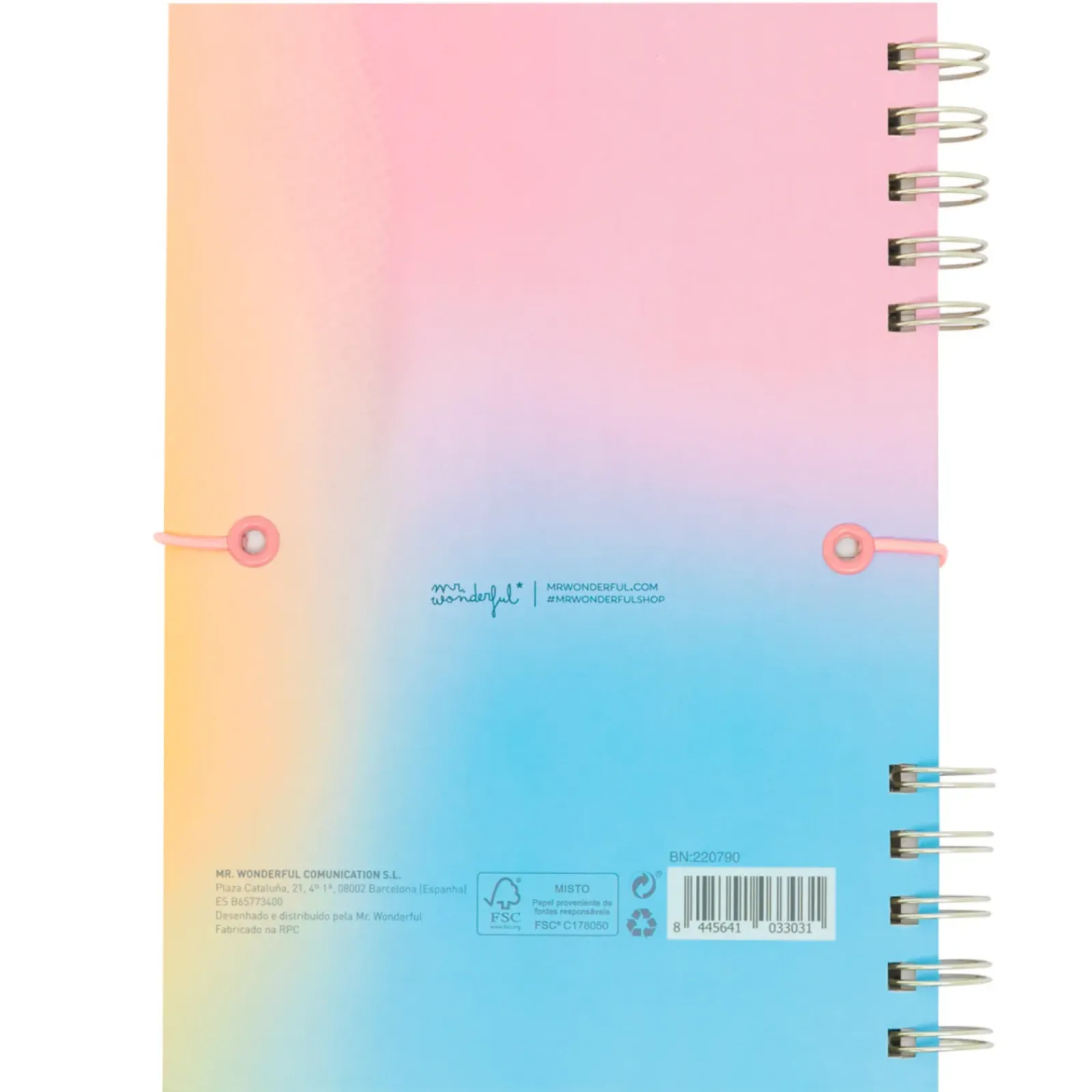 Online Mr. Wonderful Caderno A5 Rosa - Tudo O Que Vou Conseguir