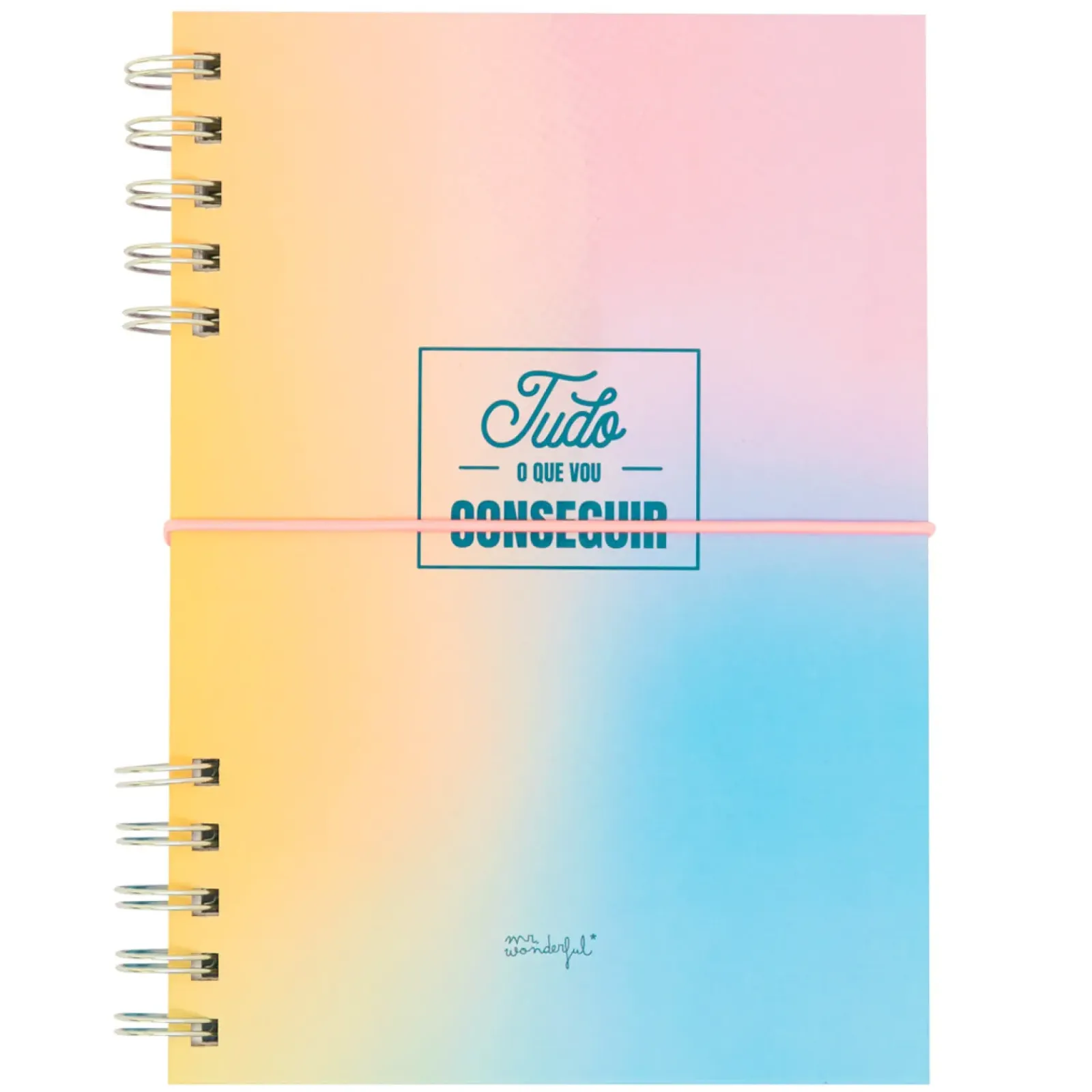 Online Mr. Wonderful Caderno A5 Rosa - Tudo O Que Vou Conseguir