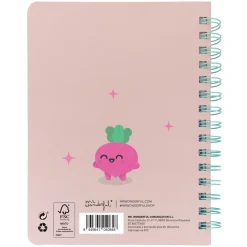 Mr. Wonderful Cadernos E Blocos > Caderno A5 Squishy - Beterraba