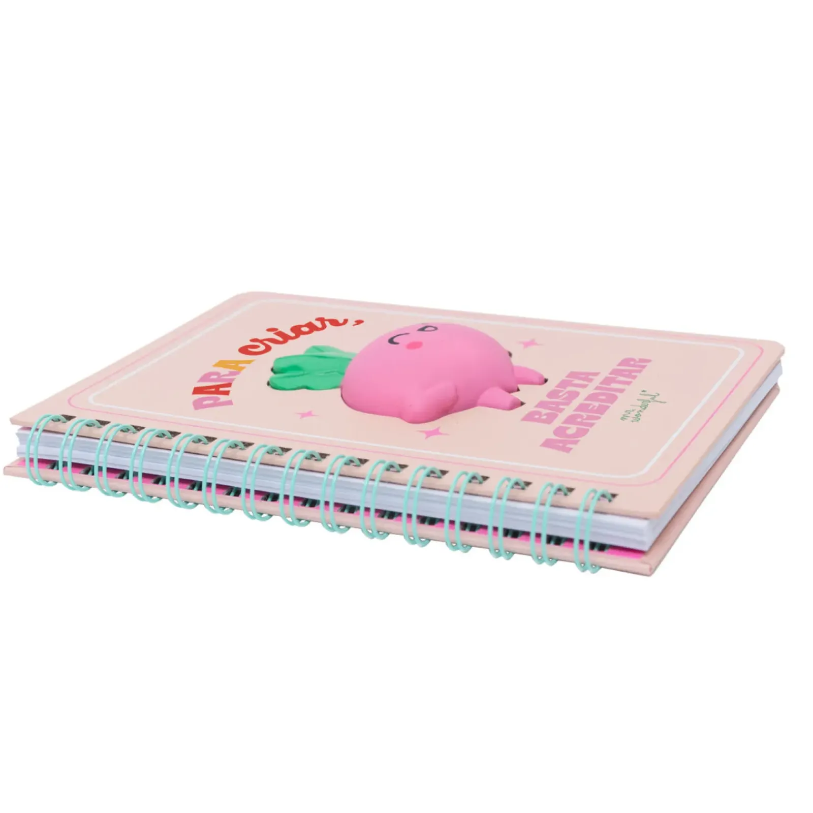 Mr. Wonderful Cadernos E Blocos > Caderno A5 Squishy - Beterraba
