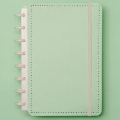 Caderno Inteligente Cadernos E Recargas|Cadernos De Disco > Caderno A5 Verde Pastel