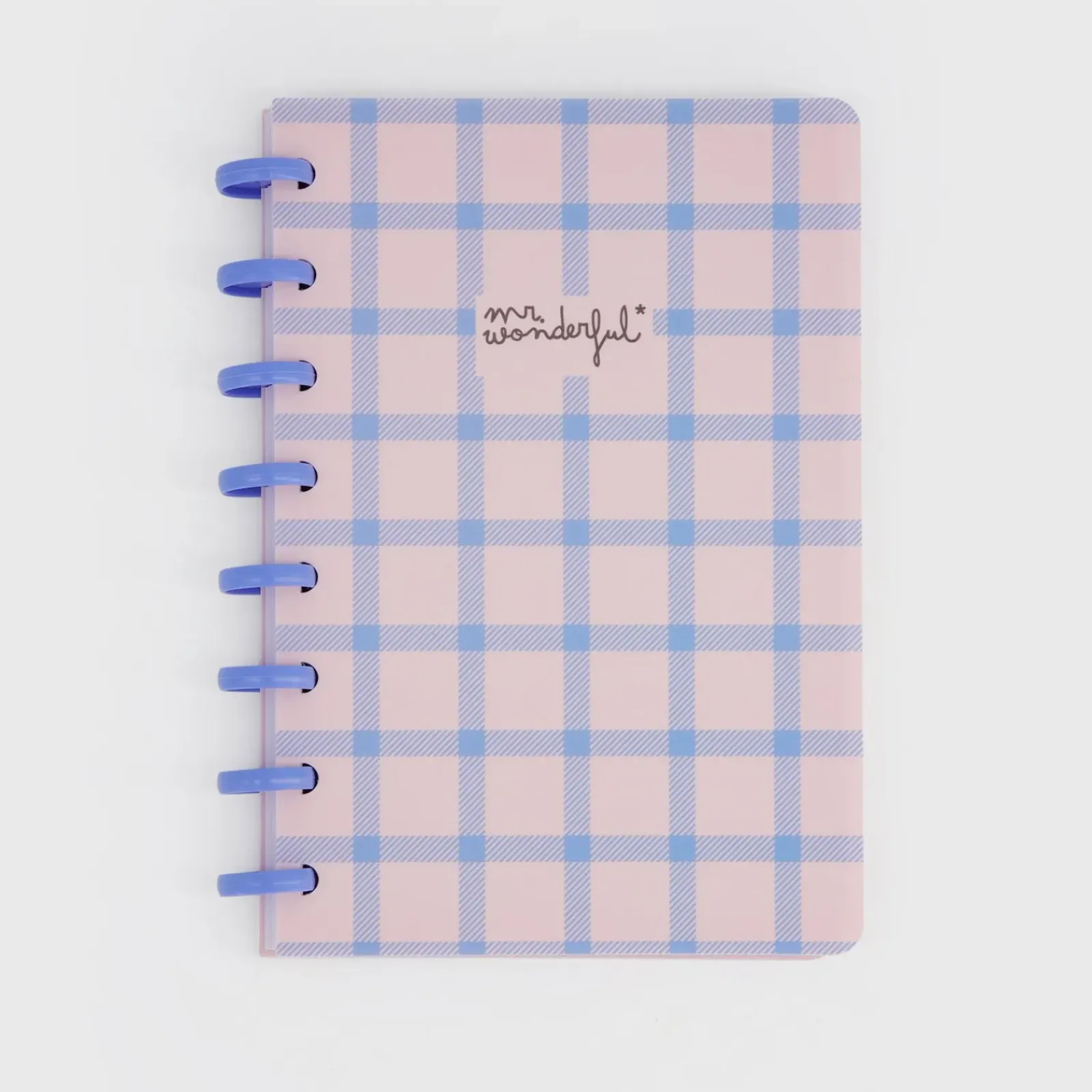 Mr. Wonderful Cadernos E Blocos > Caderno A5 - Xadrez Azul e Rosa