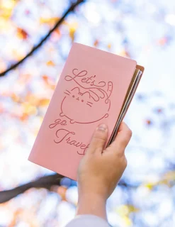 Online Pusheen Caderno Capa Couro - Gato