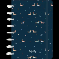 Aurea Cadernos E Blocos > Caderno De Discos A5 Pautado - Blue Guau