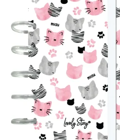 Aurea Caderno De Discos A6 Pautado - Ice Miau