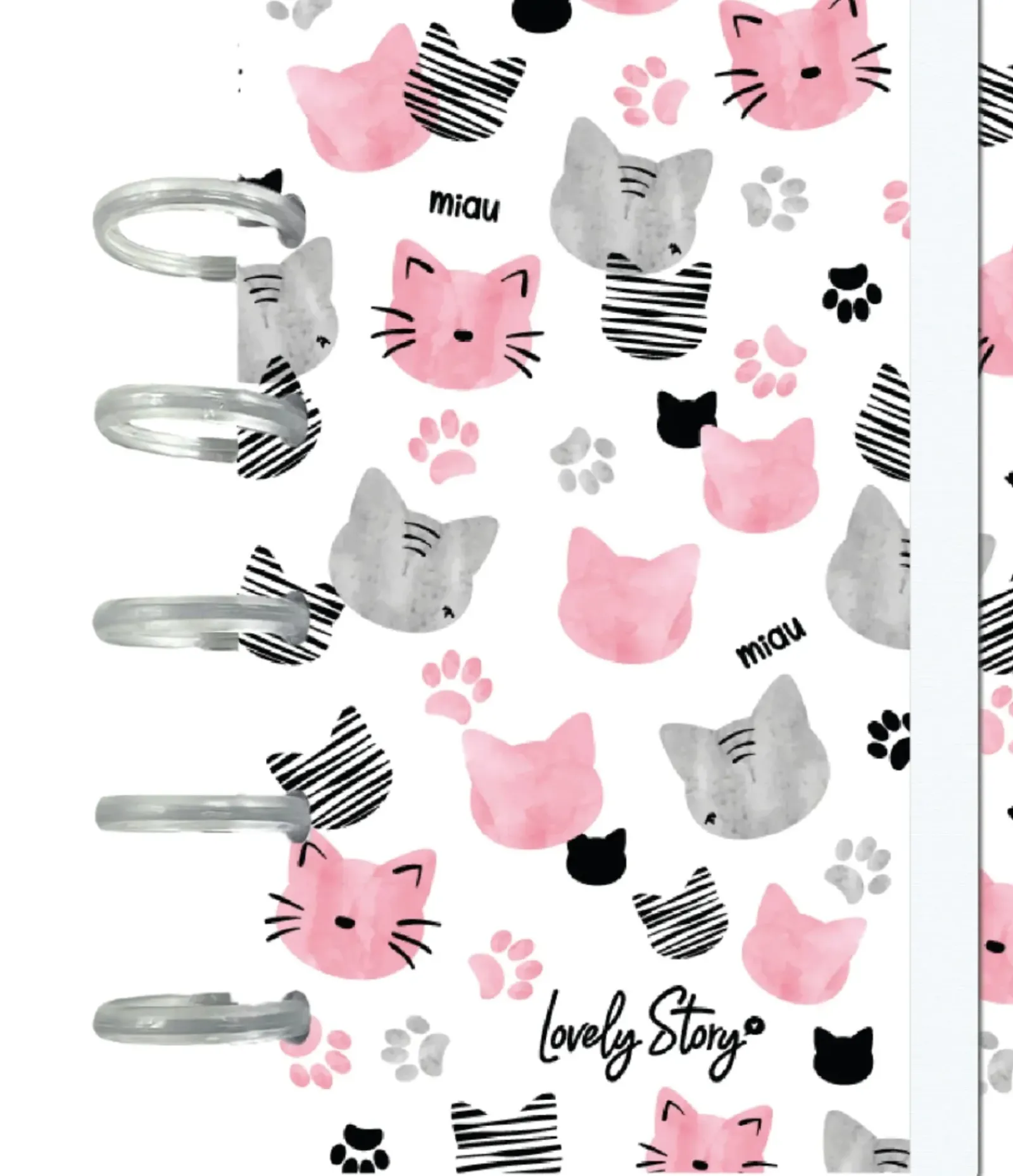 Aurea Caderno De Discos A6 Pautado - Ice Miau
