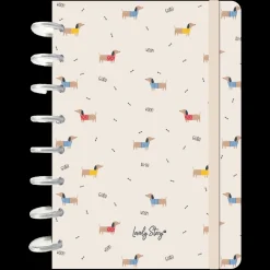 Aurea Caderno De Discos A5 Pautado - Sand Guau