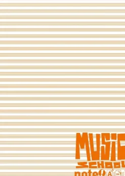 Clearance Note! Caderno de Música A5 20 Folhas