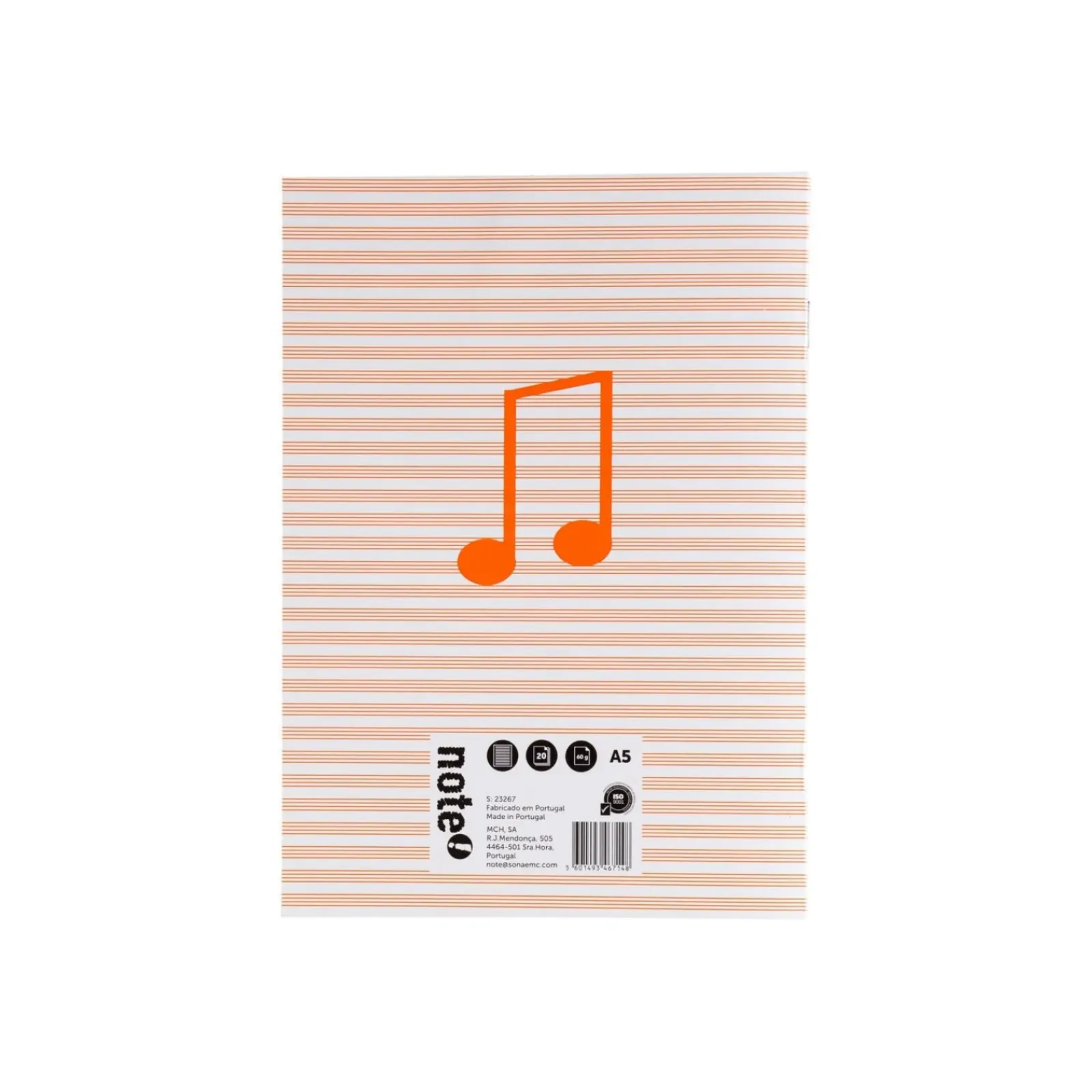 Note! Cadernos E Recargas > Caderno de Música A4 20 Folhas