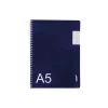 Note! Cadernos E Recargas > Caderno Espiral A5 Azul 80 Folhas Pautado