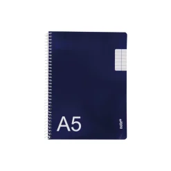 Note! Cadernos E Recargas > Caderno Espiral A5 Azul 80 Folhas Pautado