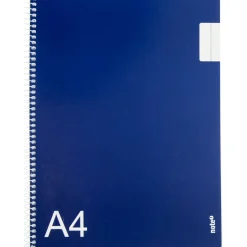 Note! Cadernos E Recargas > Caderno Espiral A4 Azul 80 Folhas Pautado